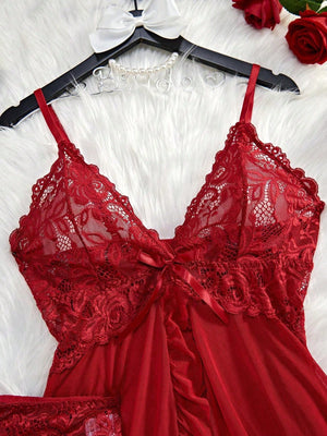 Baby Doll Red con tanga sexi